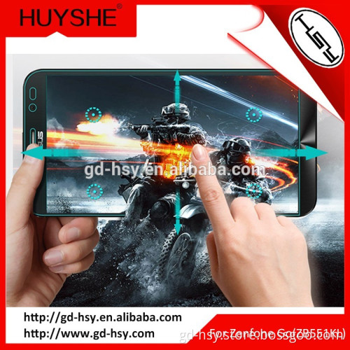 HUYSHE Cell Phone Screen Protector with Self Adhesive for ASUS Zenfone Go ZB551KL Tempered Glass Use Crystal Glass Coating